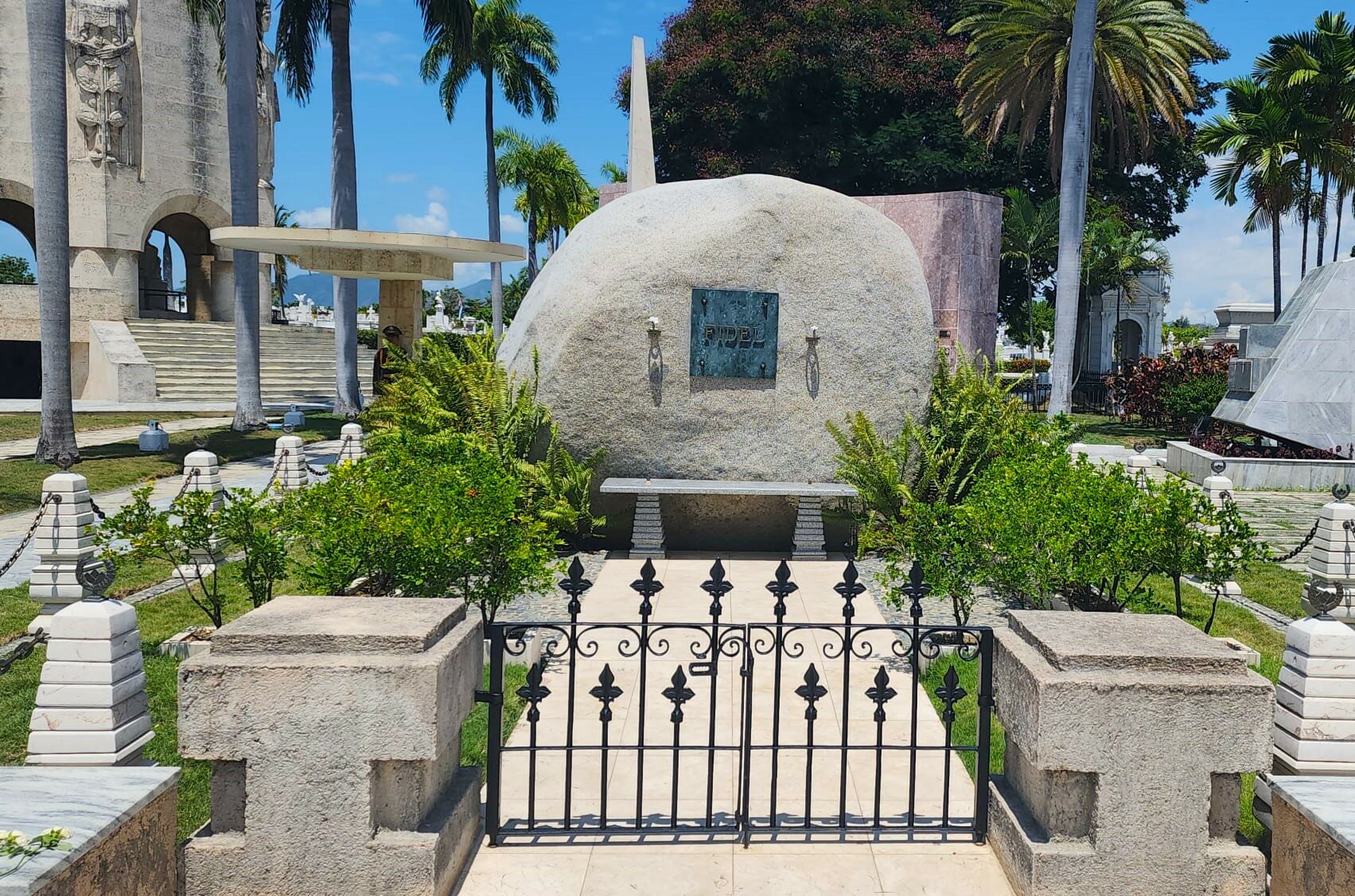 Tombe de Fidel Castro à Santiago de Cuba